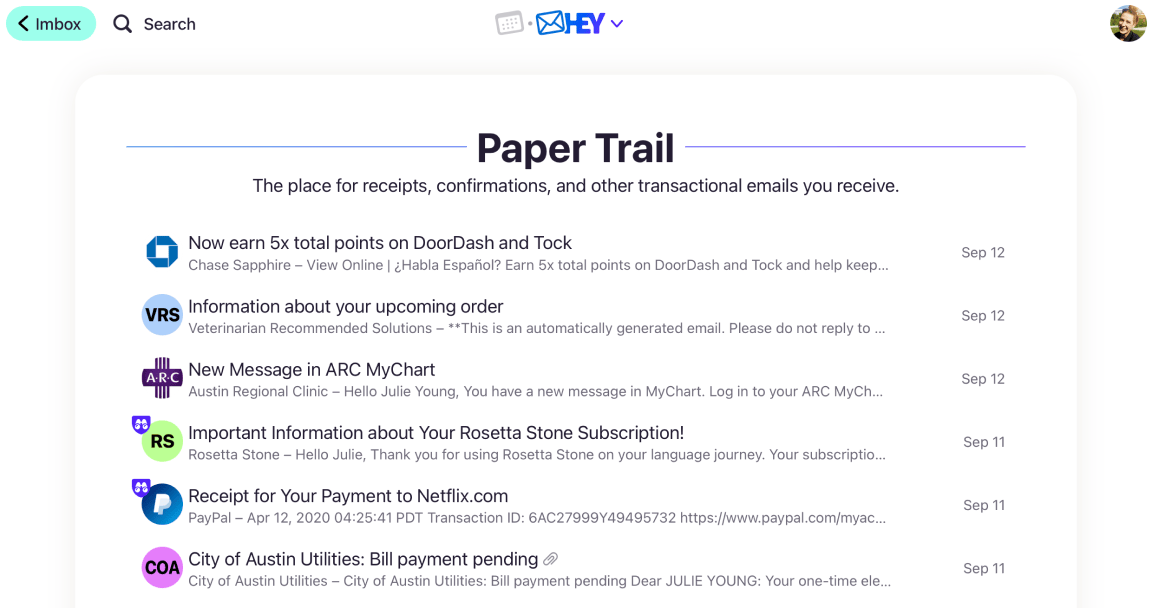 Paper Trail