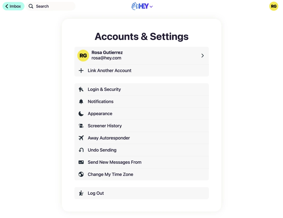 Redesigned Accounts & Settings