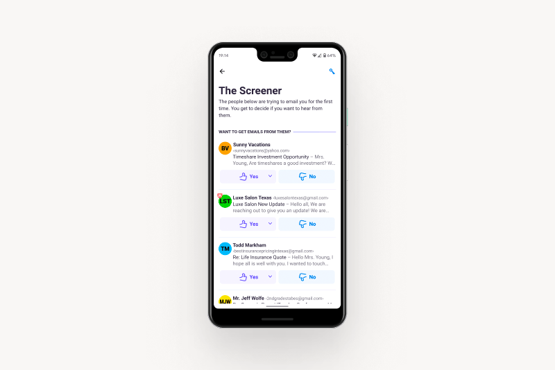 The Screener — mobile